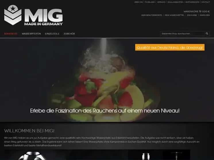 MIG stellt neuen Online Shop vor