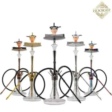 THE HOOKAH Hanzo Shisha – V2A mit Glas-Molassefänger Hero