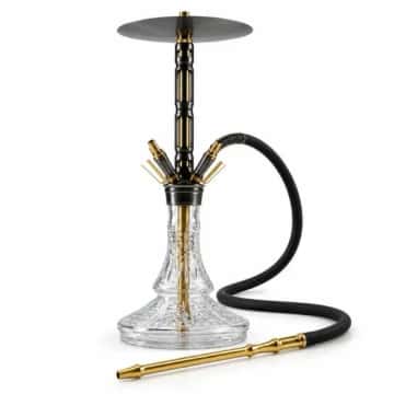 THE HOOKAH Black Mamba Shisha – Schwarz-Gold oder Roségold Hero