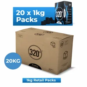 320° Kokosnuss Shisha Kohle Hero