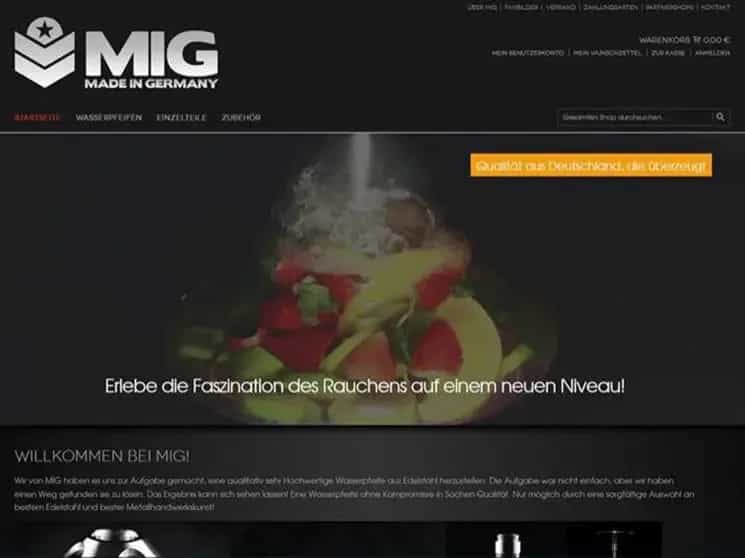 MIG stellt neuen Online Shop vor