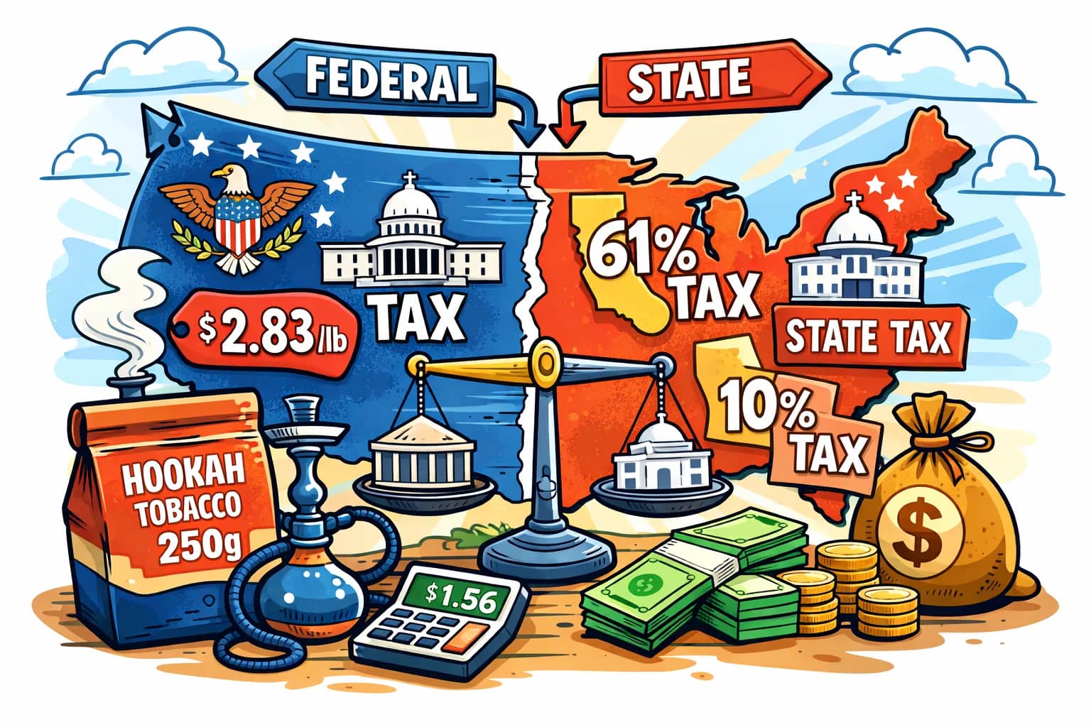 How Hookah Tobacco Is Taxed in the U.S.: A Breakdown of Federal and State Excise Systems
